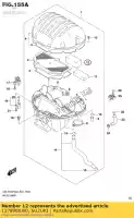 1378908J00, Suzuki, filtro, respirador suzuki  gsr 750 2011 2012 2014 2015 2016 2017 2018 2019, Novo