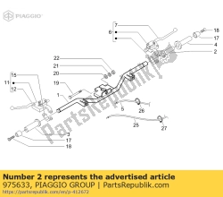 Aprilia 975633, Mangueira, OEM: Aprilia 975633