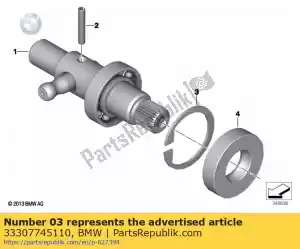 bmw 33307745110 lock ring - Bottom side
