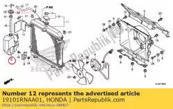 Aquí puede pedir reserva del tanque de Honda , con el número de pieza 19101RNAA01: