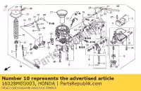 16028MEG003, Honda, zestaw ?rub b honda vt 750 2004 2005 2006 2007, Nowy