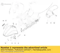 65074700VO, Piaggio Group, guarda-lamas     , Novo