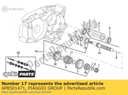 Aprilia AP8501471, Außerhalb sicherungsring d18, OEM: Aprilia AP8501471