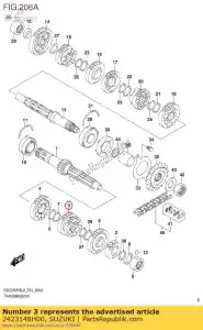 suzuki 2423148H00 marcia, 3a e 4a - Il fondo