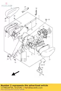 suzuki 1378026F00 filtrar - Lado inferior