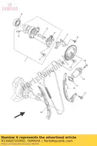 yamaha 933060720900 lager - Onderkant