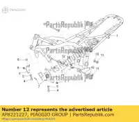 AP8221227, Piaggio Group, pino m12x270 aprilia moto-guzzi  breva breva v ie leonardo norge norge polizia berlino scarabeo sport zgulps01, zgulpt00, zgulps03 125 150 250 850 1100 1200 1996 1997 1998 1999 2000 2001 2002 2003 2004 2005 2006 2007 2008 2014 2016 2017, Novo