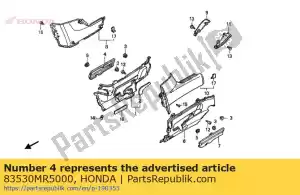 Honda 83530MR5000 cobrir comp., r. passo espera - Lado inferior