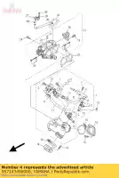 5S7143490000, Yamaha, tuyau yamaha xvs 950 2009 2010 2011 2012, Nouveau