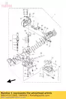 5B6141011000, Yamaha, carburateur assy 1 yamaha  tt r 110 2011 2012 2013 2014 2015 2016 2017 2018 2019 2021, Nouveau