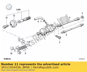 bmw 34311454438 repair kit brake master cylinder - d=13mm magura   (to 10/1988) - Bottom side