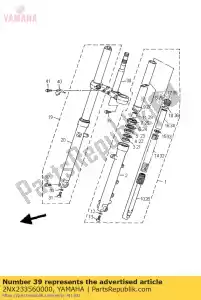 yamaha 2NX233560000 perno 2 - Lado inferior