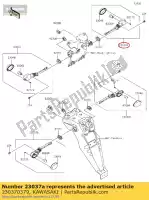 230370379, Kawasaki, lamp-assy-signal,fr,rh kawasaki klx 250, New