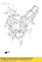 4110026E01Y0V, Suzuki, cuadro suzuki gsf 600 1997, Nuevo