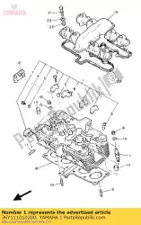 Aqui você pode pedir o conjunto de cabeça de cilindro em Yamaha , com o número da peça 36Y111010200: