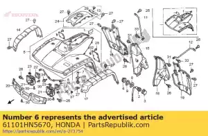 Honda 61101HN5670 rester debout, pour se débrouiller - La partie au fond