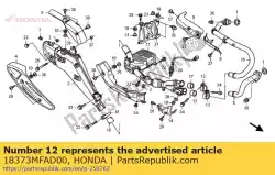Tutaj możesz zamówić zespó?, np. Rura (lewa strona) od Honda , z numerem części 18373MFAD00: