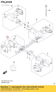 suzuki 3560108JA0 lampada, fr tu - Il fondo