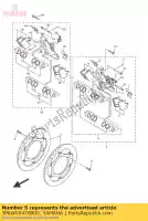 3P6W00470000, Yamaha, kit de vedação da pinça yamaha  fjr xv xvs 1300 1900 2006 2007 2008 2009 2010 2011 2012 2013 2014 2015 2016 2017 2018 2019 2020 2021, Novo