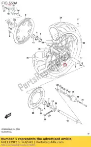 suzuki 6411129F10 moyeu, roue arrière - La partie au fond