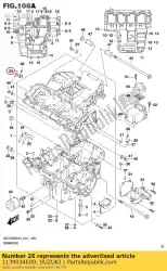 Here you can order the jet,piston cool from Suzuki, with part number 1139034E00: