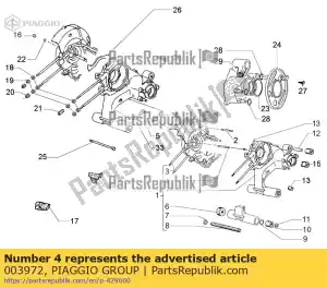 Piaggio Group 003972 stud bolt - Bottom side