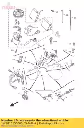 Here you can order the lead wire assy from Yamaha, with part number 1WS813150000: