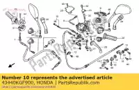 43440KGF900, Honda, câble comp., fr. frein honda nes  arobase nes150 150 , Nouveau