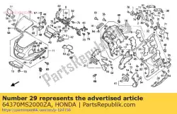 Qui puoi ordinare cappuccio, l. Sotto * nh264m * (nh264m grigio sfumato metallizzato) da Honda , con numero parte 64370MS2000ZA: