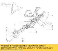 2B000690000M8, Piaggio Group, górne zamkni?cie os?ony piaggio mp lt business sport abs emea usa 300 500 3, Nowy