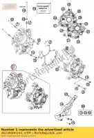 46230000244, KTM, obudowa silnika kpl. + ?o?ysko gasgas husqvarna ktm  sx sxs xc 65 2009 2010 2011 2012 2014 2015 2016 2017 2018 2019 2020 2021 2022, Nowy