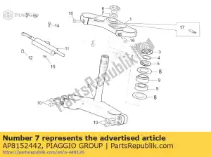 Piaggio Group AP8152442 arandela del vástago - Lado inferior