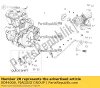 B044008, Piaggio Group, Gearbox linkage rod aprilia rs rs4 zd4kc000 zd4tw000 zd4xaa00 125 2011 2012 2013 2014 2016 2017 2018 2019 2020 2021 2022, New