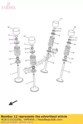 lifter, klep van Yamaha, met onderdeel nummer 4C8121531000, bestel je hier online: