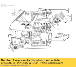 Piaggio Group CM0338015 telaio - Il fondo