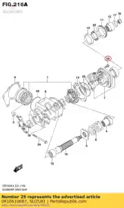 suzuki 0910610087 tornillo, 10x30 - Lado inferior