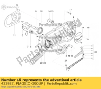 433987, Aprilia, rondella 16,3x23,8, Nuovo