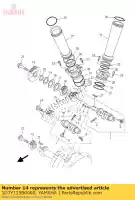 1D7Y115B0000, Yamaha, driven gear comp. yamaha xv 1900 2006 2007 2008 2009 2011 2012 2013, New