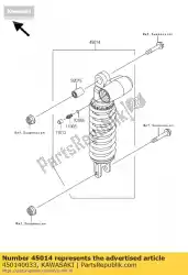 Qui puoi ordinare shockabsorber zr1000-a2h da Kawasaki , con numero parte 450140033: