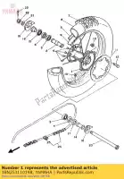 3BN253110198, Yamaha, moyeu, arrière yamaha dt 125 1988 1989 1990, Nouveau