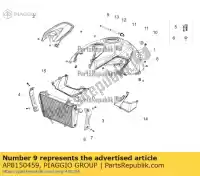 AP8150459, Piaggio Group, tornillo hexagonal m6x90     , Nuevo