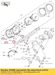 Here you can order the screw,4x16,black z1100-a3 from Kawasaki, with part number 920091158: