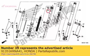 Honda 91351KRNA41 o-ring, 47,2x2,4 - Onderkant