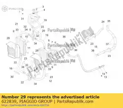 Qui puoi ordinare condotto dell'aria destro da Piaggio Group , con numero parte 622839: