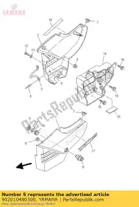 yamaha 902010480300 washer, plate - Bottom side