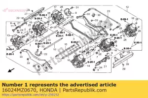 honda 16024MZ0670 jeu de joints, carburant - La partie au fond