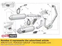 AP8797235, Piaggio Group, lh manifold pipe carb. aprilia  rsv rsv tuono 1000 2004 2005 2006 2007 2008 2009, Novo