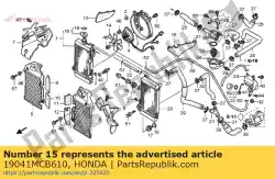 Here you can order the rubber, l. Air guide from Honda, with part number 19041MCB610: