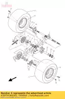 43DF54380000, Yamaha, piñón, accionado (28t) yamaha yfm 90 2009 2010 2011 2012 2013, Nuevo