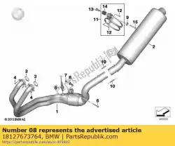 Qui puoi ordinare manicotto distanziatore da BMW , con numero parte 18127673764: